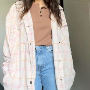 Pink shacket